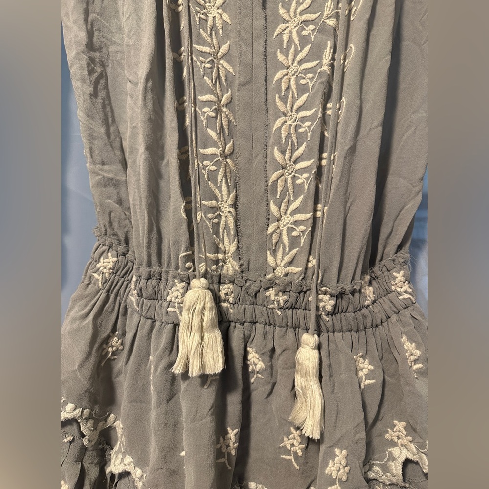LoveShackFancy Dress Floral Embroidered Dress Small - Picture 4 of 9